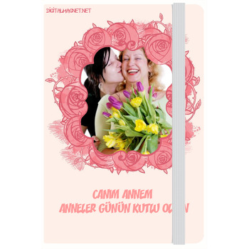 Gül Çerçeveli Kişiye Anı Özel Defter