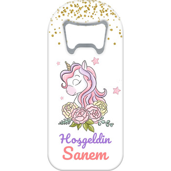 Güller ve Unicorn ile Simler Temalı Uzun Magnet Açacak