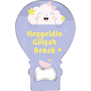 Gülümseyen Bulut Temalı Balon Magnet Açacak