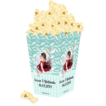 Güvercin Temalı Popcorn Kutusu