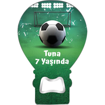 Halı Saha ile Futbol Topu Temalı Balon Magnet Açacak