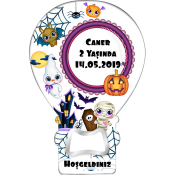 Halloween Boo Temalı Balon Magnet Açacak