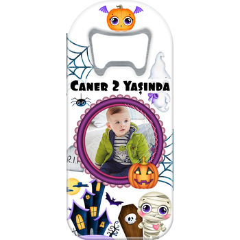 Halloween Boo Temalı Uzun Resimli Magnet Açacak