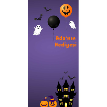 Halloween ile Hayaletler Temalı Hediyelik Kart