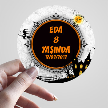 Halloween Temalı Parti Sticker