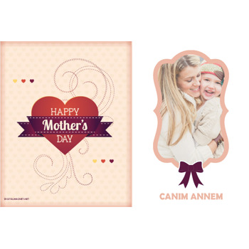 Happy Mother  Day Temalı Plastik Magnet