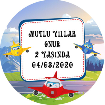 Harika Uçaklar Gökyüzünde Temalı Sticker