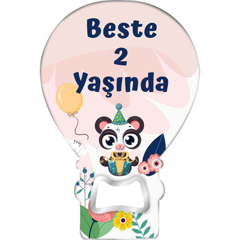 Hediye Paketli Panda Temalı Balon Magnet Açacak