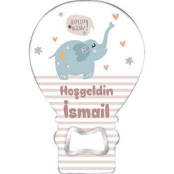 Hello Baby Fil Temalı Balon Magnet Açacak