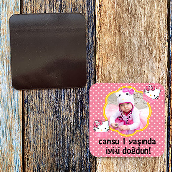 Hello Kitty Temalı Doğum Günü Magnet