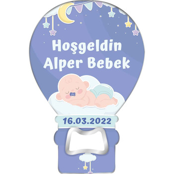 Huzurlu Bebek ile Ay Temalı Balon Magnet Açacak