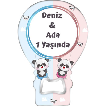 İkiz Panda Temalı Balon Magnet Açacak