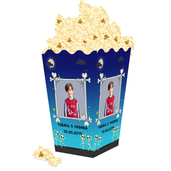 İskelet Temalı Popcorn Kutusu