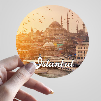 İstanbul Sultanahmet ile Şehirler Temalı Sticker