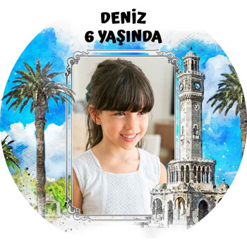 İzmir Saat Kulesi Temalı Sticker