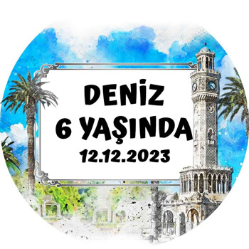 İzmir Saat Kulesi Temalı Sticker