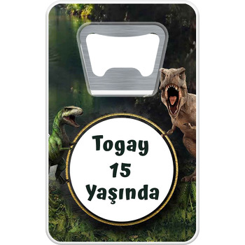 Jurassic Park Dinozorlar Temalı Dikdörtgen Magnet Açacak