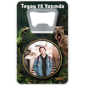 Jurassic Park Dinozorlar Temalı Dikdörtgen Magnet Açacak