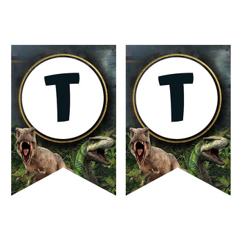 Jurassic Park Dinozorlar Temalı Flama Banner