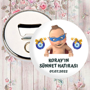 Kahraman Sünnet Çocuğu Temalı Magnet Açacak