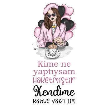 Kahve Aşığı Temalı Hediyelik Kart