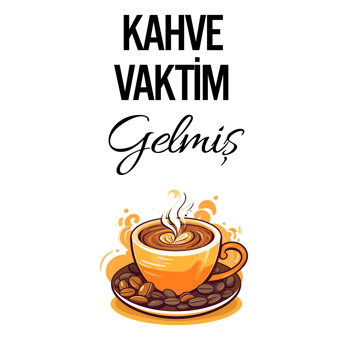 Kahve Vaktim Temalı Hediyelik Kart