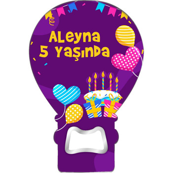 Kalp Balon ile Pasta Temalı Balon Magnet Açacak