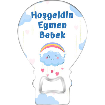 Kalp Damlalı Bulut Temalı Balon Magnet Açacak