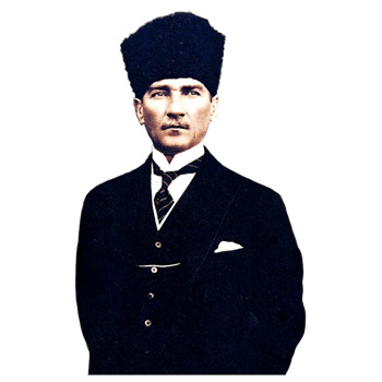 Kalpaklı Mustafa Kemal Atatürk Temalı Masa Önü Ayaklı Dekor