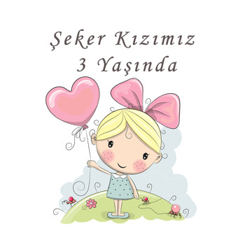 Kalpli Balon Temalı Sticker