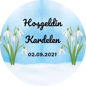 Kardelen Temalı Sticker