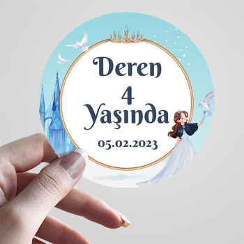 Karlar Prensesi Temalı Sticker