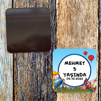 Karnaval Temalı Doğum Günü Magnet