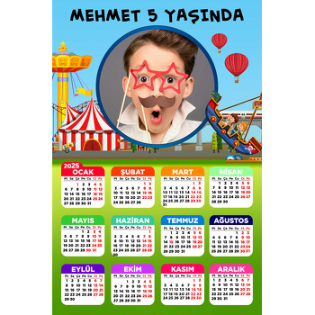 Karnaval Temalı Takvim Magnet