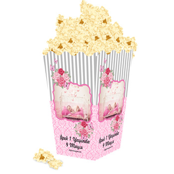 Kelebek Temalı Popcorn Kutusu