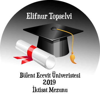 Kep Diploma Mezuniyet Temalı Sticker