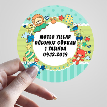 Kırmızı Ayıcık Temalı Sticker