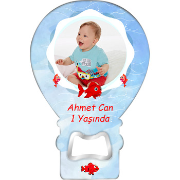 Kırmızı Balık Temalı Balon Magnet Açacak