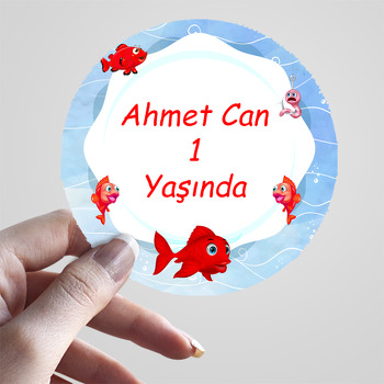 Kırmızı Balık Temalı Sticker