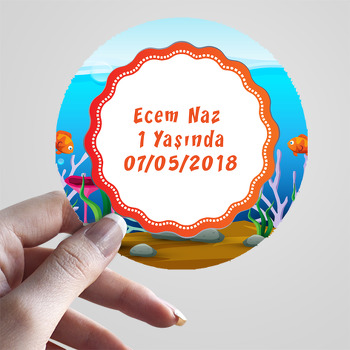 Kırmızı Balık  Temalı Sticker