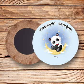 Kırmızı Papyonlu Panda Temalı Magnet Açacak