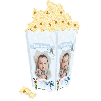 Kış Temalı Popcorn Kutusu