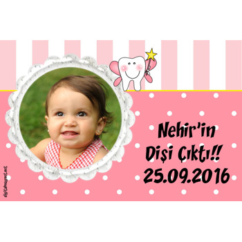 Kız Bebek İçin Diş Buğdayı Plastik Magnet