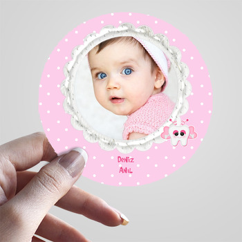 Kız Bebek İçin Diş Buğdayı Sticker