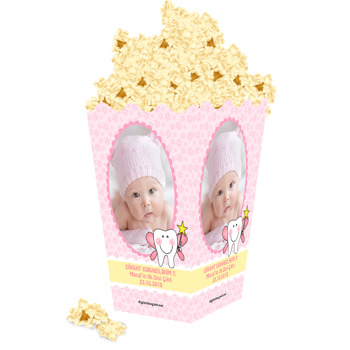 Kız Diş Temalı Popcorn Kutusu