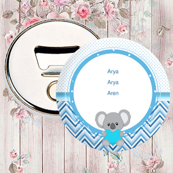 Koala Mavi Temalı Magnet Açacak