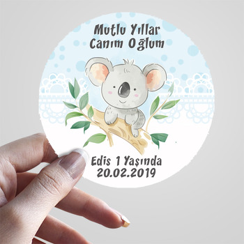 Koala Temalı Sticker