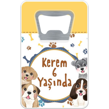 Köpek Dostu Temalı Dikdörtgen Magnet Açacak