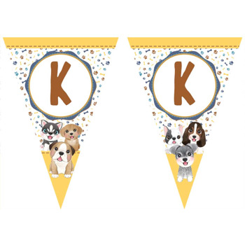 Köpek Dostu Temalı Parti Banner