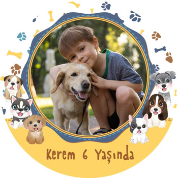 Köpek Dostu Temalı Sticker